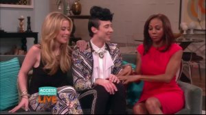 Johnny Weir, Access Hollywood Live, 02/28/14