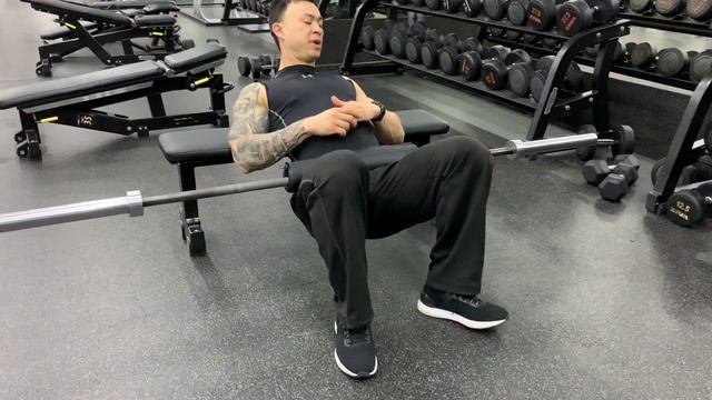 Ягодичный мост со штангой смотреть онлайн