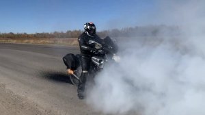 Yamaha V-MAX 1700 Burnout. В-Макс 1700 Дымное закрытие мотосезона 2019