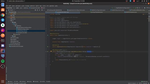 [Java] Основы работы с RabbitMQ | Использование брокера сообщений в Spring проекте смотреть онлайн