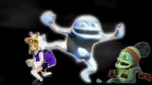 CrazyFrog danced like a butterfly.(蛙のように舞いーニョ)