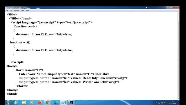 javaScript Tutorial For Beginners | 32. ReadOnly Property in javaScript