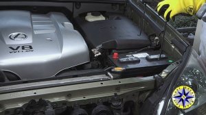 How to install car battery  Lexus GX470