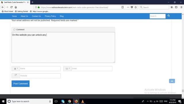 Seat Radio Code Calculator смотреть онлайн