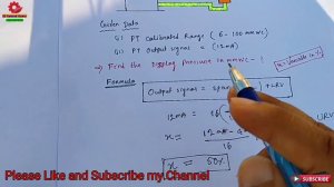 Pressure Transmitter Pressure to milliamps Conversion Formula | Pressure to 4-20mA Calculation