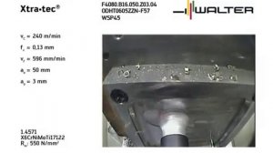 Фрезерование нержавейки фрезой F4080