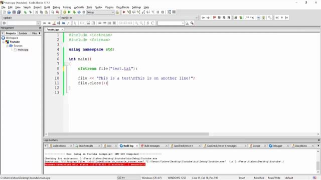 How to Create, Read and Write to a File in C++