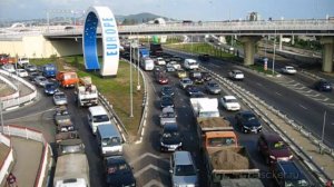 Трафик на развязке "Адлерское кольцо"