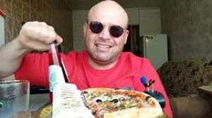 ОБЖОР Деревенская пицца/МУКБАНГ ШАУРМА со свининой