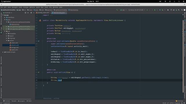 Pemrograman Android 04: Aplikasi untuk Operasi Aritmatika смотреть онлайн