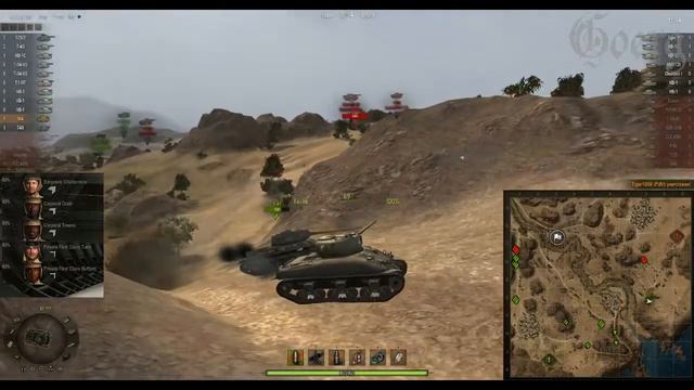 World of Tanks M4 Sherman Мастер. 0.8.1 Эль-Халлуф, Встречный бой смотреть онлайн