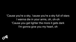 Coldplay - A Sky Full Of Stars (SLOW karaoke acoustic)