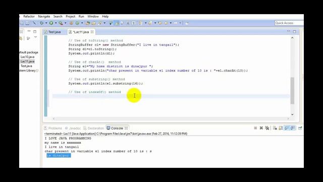Java bangla tutorial | lecture 11 topic String Methods смотреть онлайн