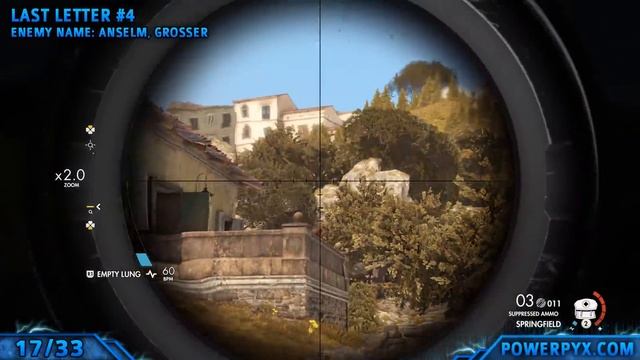 Sniper Elite 4 - Mission 2 All Collectible Locations (Deadeye Targets, Letters, Reports, Documents)