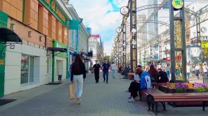 Walking in Ekaterinburg. Улица Вайнера в выходной день, от Юности до Пассажа |4K| (August 3, 2024)