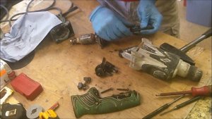 How to repair disassemble Hitachi DH24pc3 rotary hammer drill