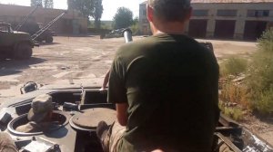 Испытание и прогон БМП-1 после установки нового двигателя