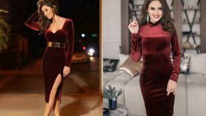 БАРХАТНЫЕ ПЛАТЬЯ ТРЕНД 2021-2022/ПРАЗДНИЧНЫЕ ОБРАЗЫ В БАРХАТЕ