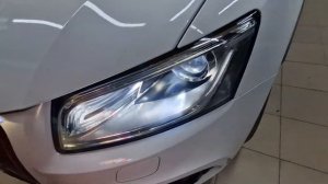 Audi Q5 Решение по свету: Замена ксеноновых линз на бидиодные двухчиповые линзы Aozoom A4+ BI-LED