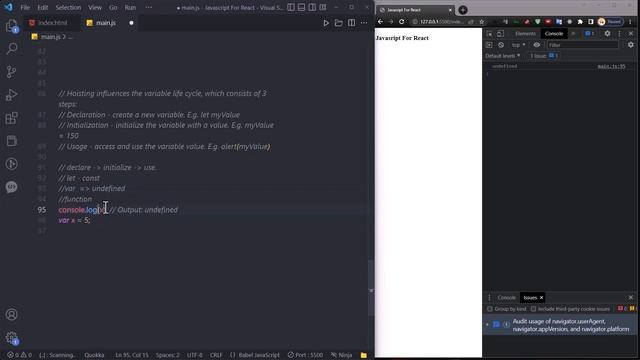 Learn React 18 - Javascript for React part - 1 (optional) смотреть онлайн