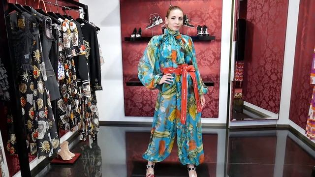 Женский комбинезон от Dolce&Gabbana, шелк, review: ID 162575 смотреть онлайн