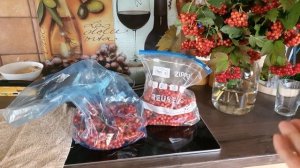 ЗАГОТОВКИ НА ЗИМУ... калина ЗАГОТАВЛИВАЕМ ЯГОДУ КАЛИНУ....