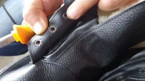 Замена. люверсов  на. берцах