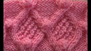 "Шишечки" в узорах спицами