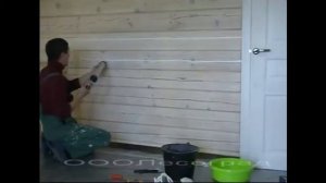 Герметизация швов и трещин в брусе. Теплый шов