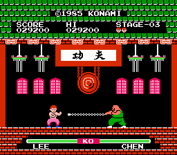 Кунг-Фу Yie Ar Kung-Fu Level 2 Игра на Денди( NES) 1985 Прохождение БЕЗ СМЕРТЕЙ.