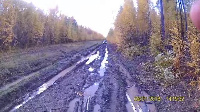 Pajero Sport с Пацанами поехал на рыбачес по суровой дороге. смотреть онлайн