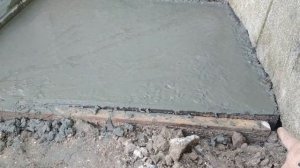 Отмостка эконом вариант - 2. Заливка бетоном