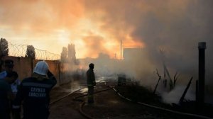 Пожар на улице Пристанской