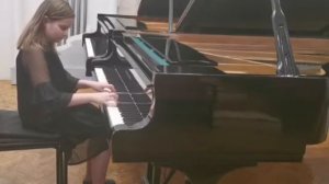 Логина Злата,  11 лет  К. Черни (Гермер) 2 часть, этюд №25