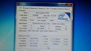 CPU INTEL PENTIUM  DUAL CORE E5700 3 0GHz
