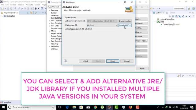 JAVA BUILD PATH PROBLEMS, WARNINGS - Build path specifies execution environment J2SE
