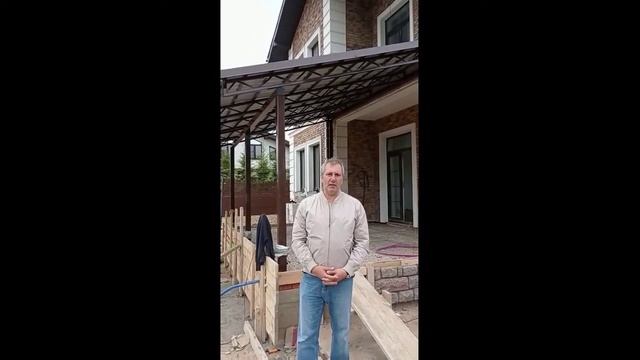 Отзыв о нашем навесе  Навесы из поликарбоната