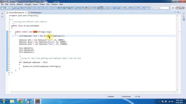 How to add User-Defined Object to the ArrayList? | Java Collection Framework