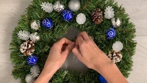 Новогодний Венок из теплоизоляции и джута с гирляндой из Fix Price | Christmas DIY