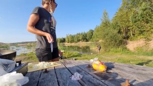 Эмоциональная рыбалка с женой! Ночёвка удалась...!