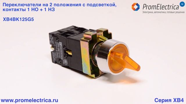 XB4BD21 Переключатель на 2 положения  @ Переключатель 2 положения с фиксацией