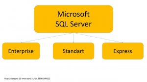 Виды СУБД для 1С. Пример из курса по Администрированию.