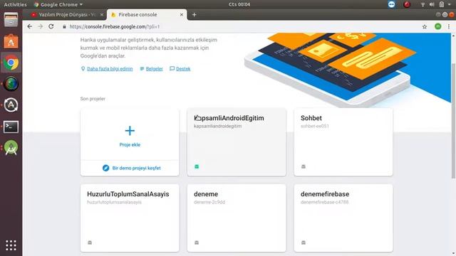 1-Giriş / Firebase Bağlantı / Kütüphanelerin Yüklenmesi смотреть онлайн
