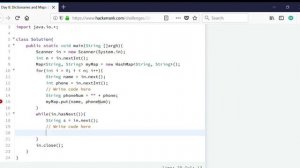 Day 8: Dictionaries and Maps | HackerRank | JAVA