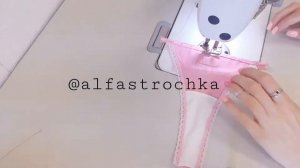 Создание трусиков из натурального шелка и кружева