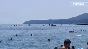 Небуг Центральный пляж. Туапсинский район. Краснодарский край. Погода и море в Небуге сейчас 25 июня