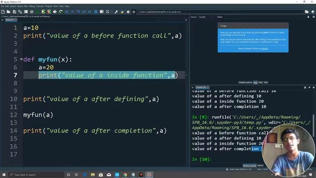 Python 21 function variable reference