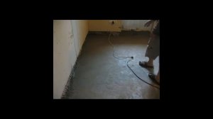 Часть№8 Подготовка (затирка) поверхности  черновой  бетонной стяжки для укладки  гидроизоляции