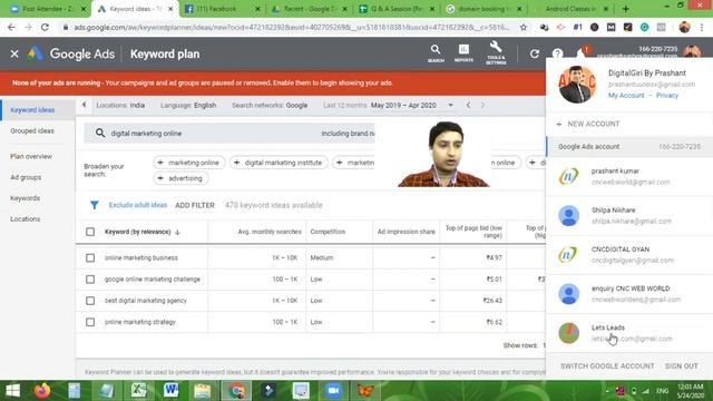 Digital Marketing OverView | Session 24th May 2020 смотреть онлайн