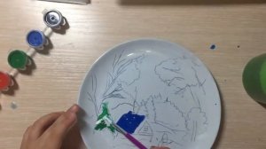 Раскрашиваем тарелку | Детское видео | colorable plate